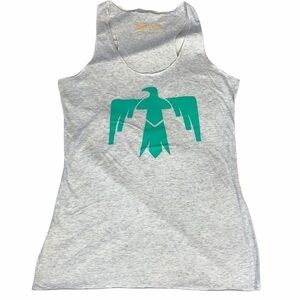 Dirty Blondes heathered grey Thunderbird tank top L
